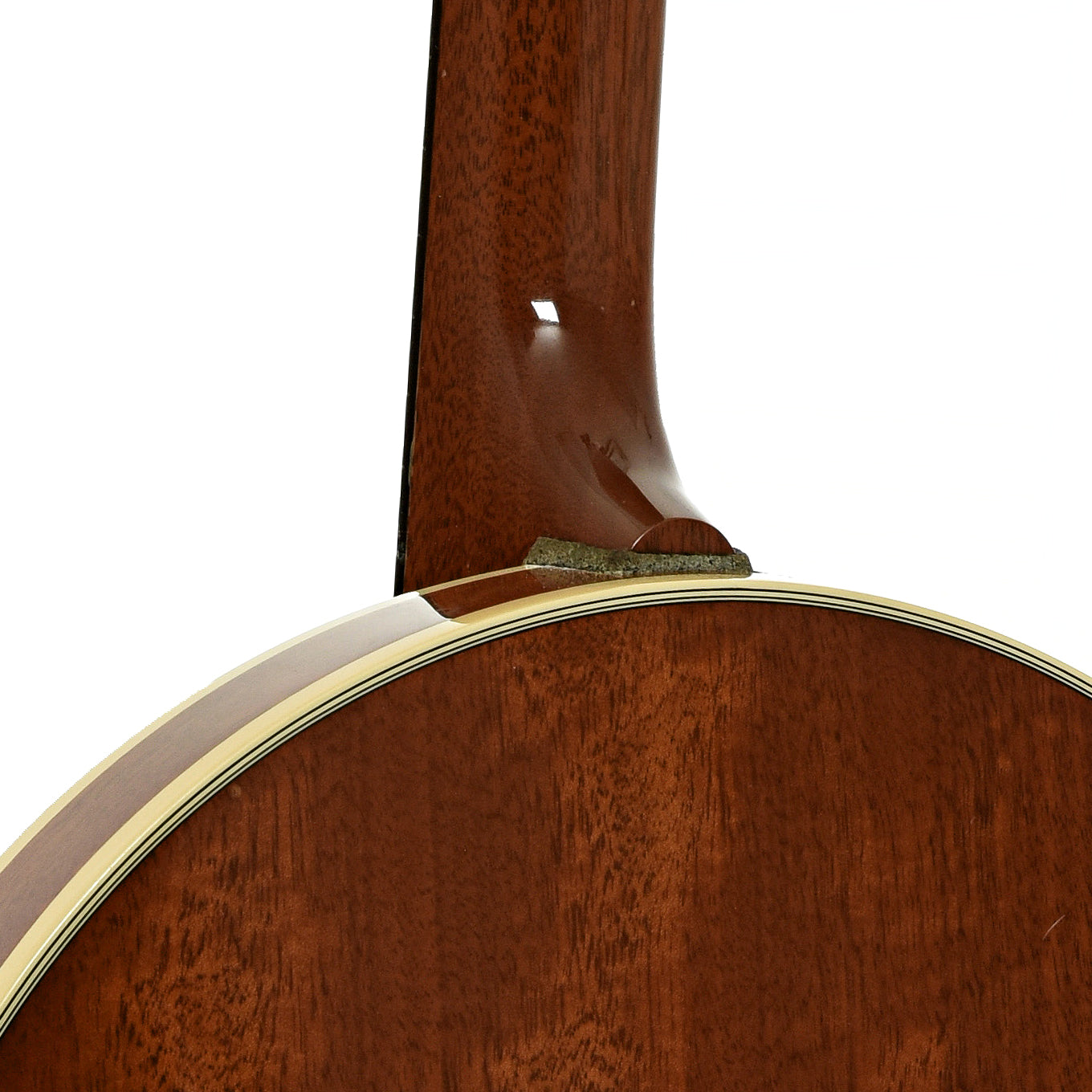 Neck joint of Deering Deluxe Resonator Banjo