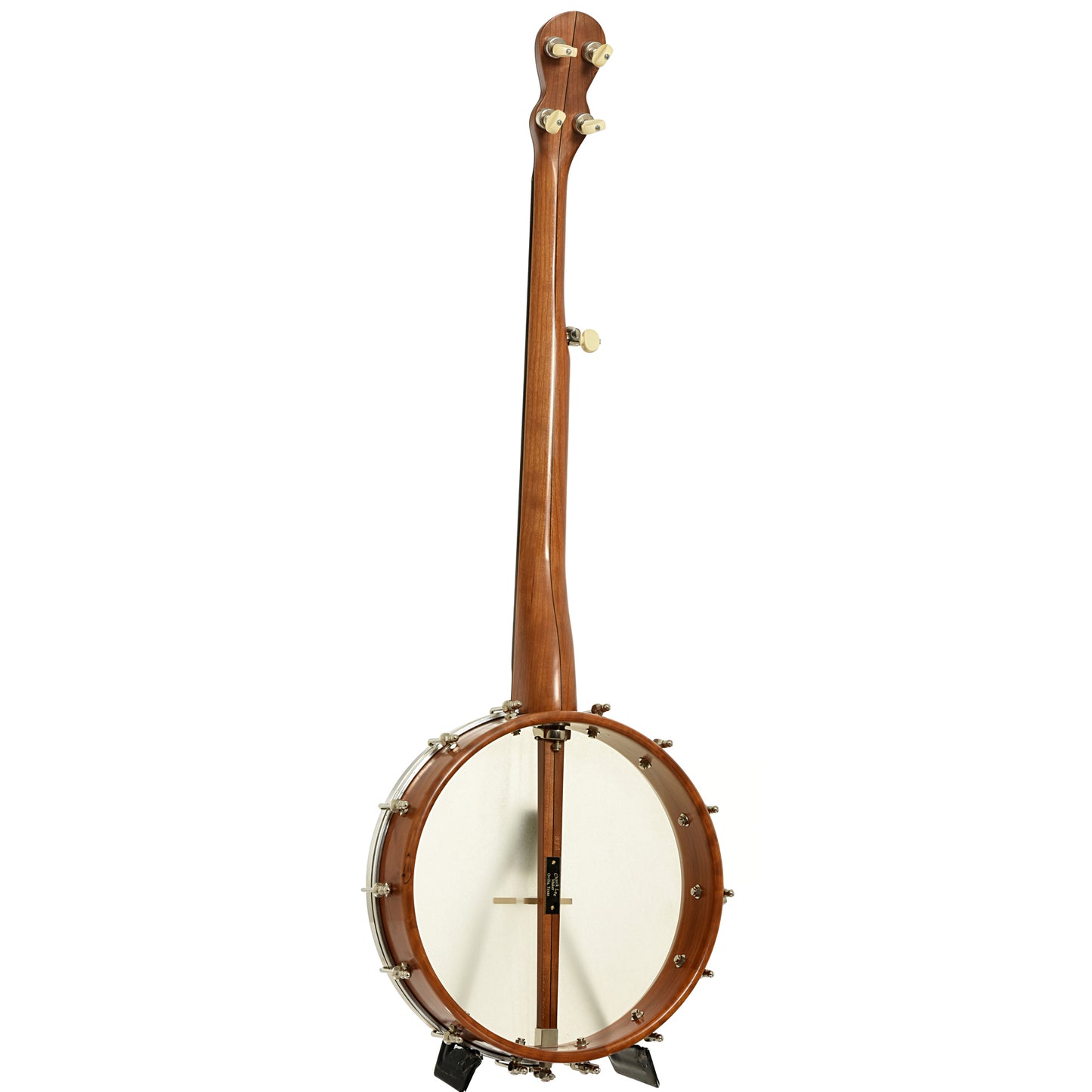 Full back and side o Chuck Lee Ovilla 12" Open Back Banjo  