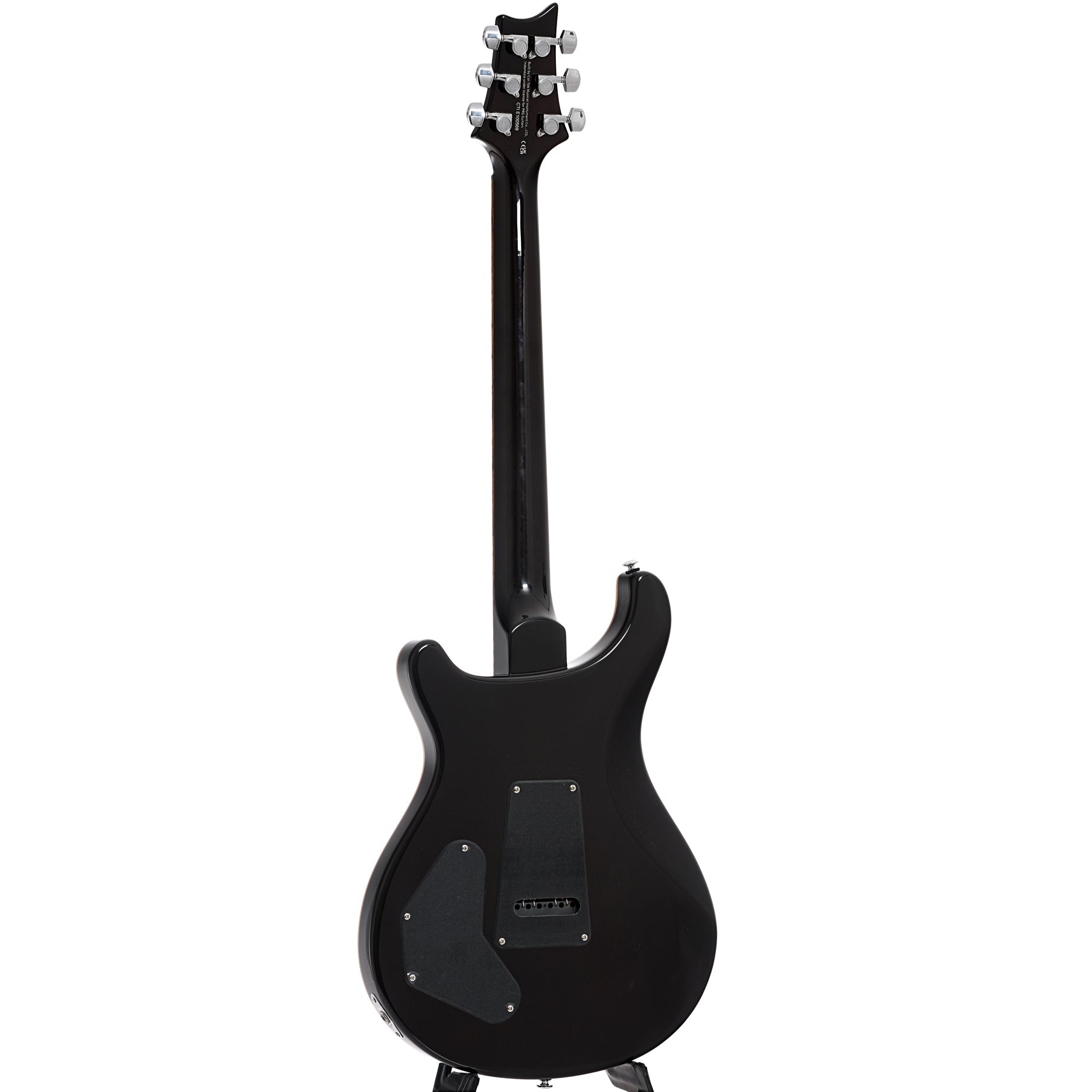 Full back and side of PRS SE DGT, McCarty Tobacco Sunburst