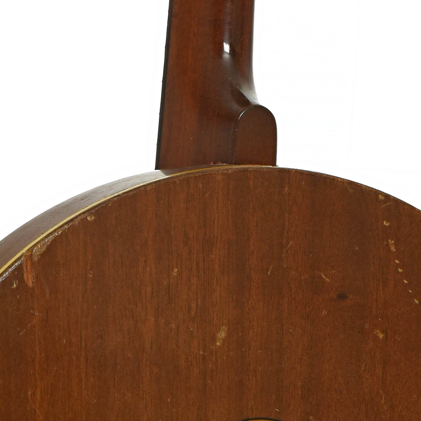 Neck joint of Bruno Glee Club Tenor Banjo