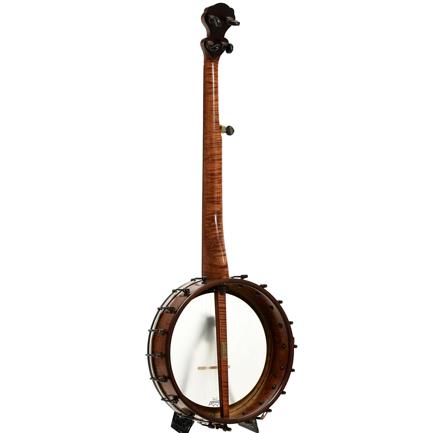 Full back and side of Pete Ross Dobson Banjo, 12" Rim