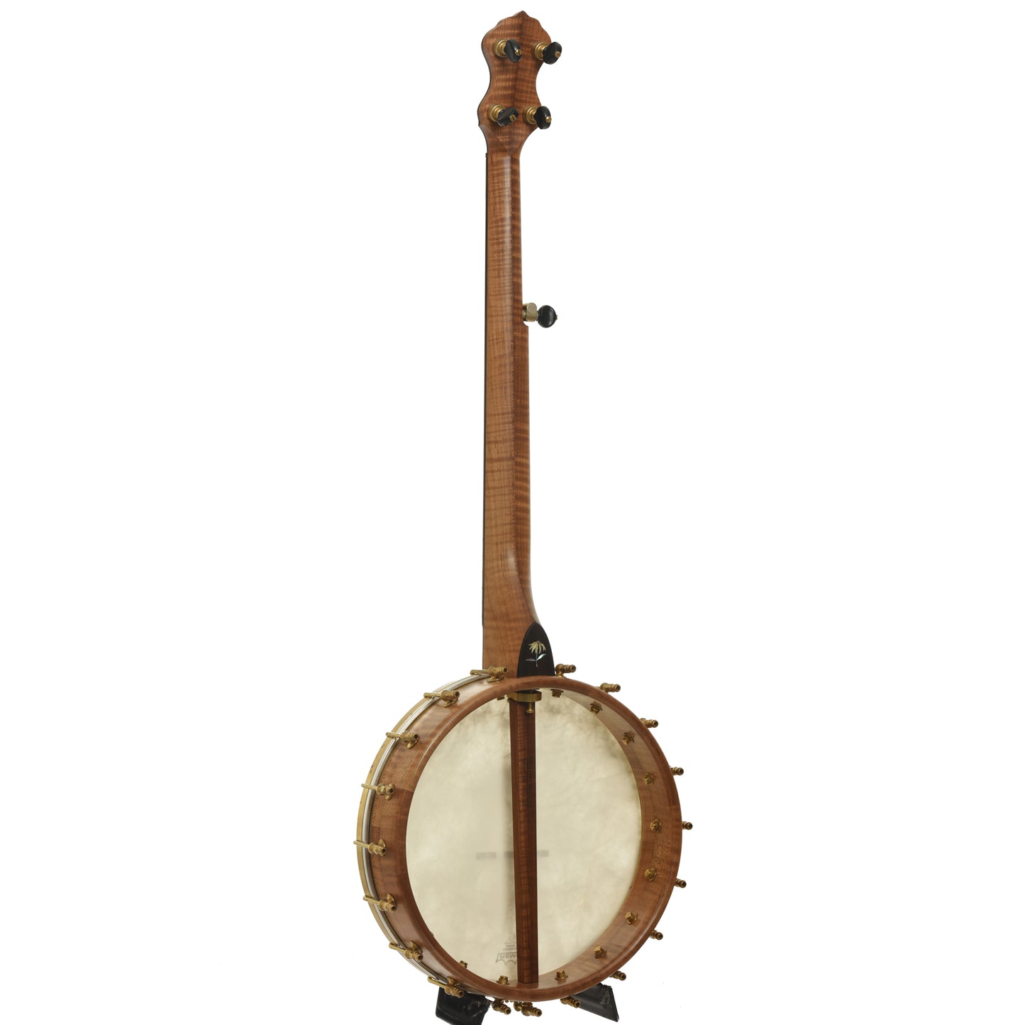 Back and side of Ozark Banjo Co. Maple Whyte Laydie 12" Openback Banjo