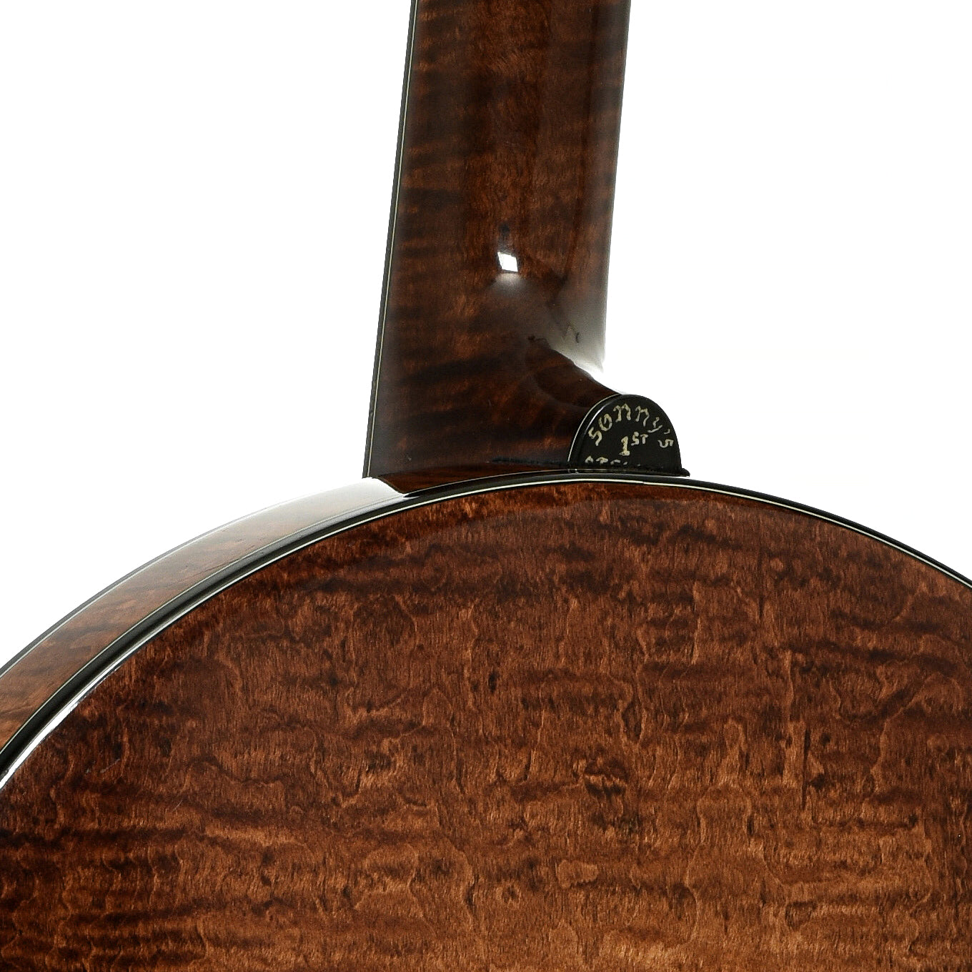 Neck joint of Stelling Sonny Osborne Sonflower Prototype Banjo