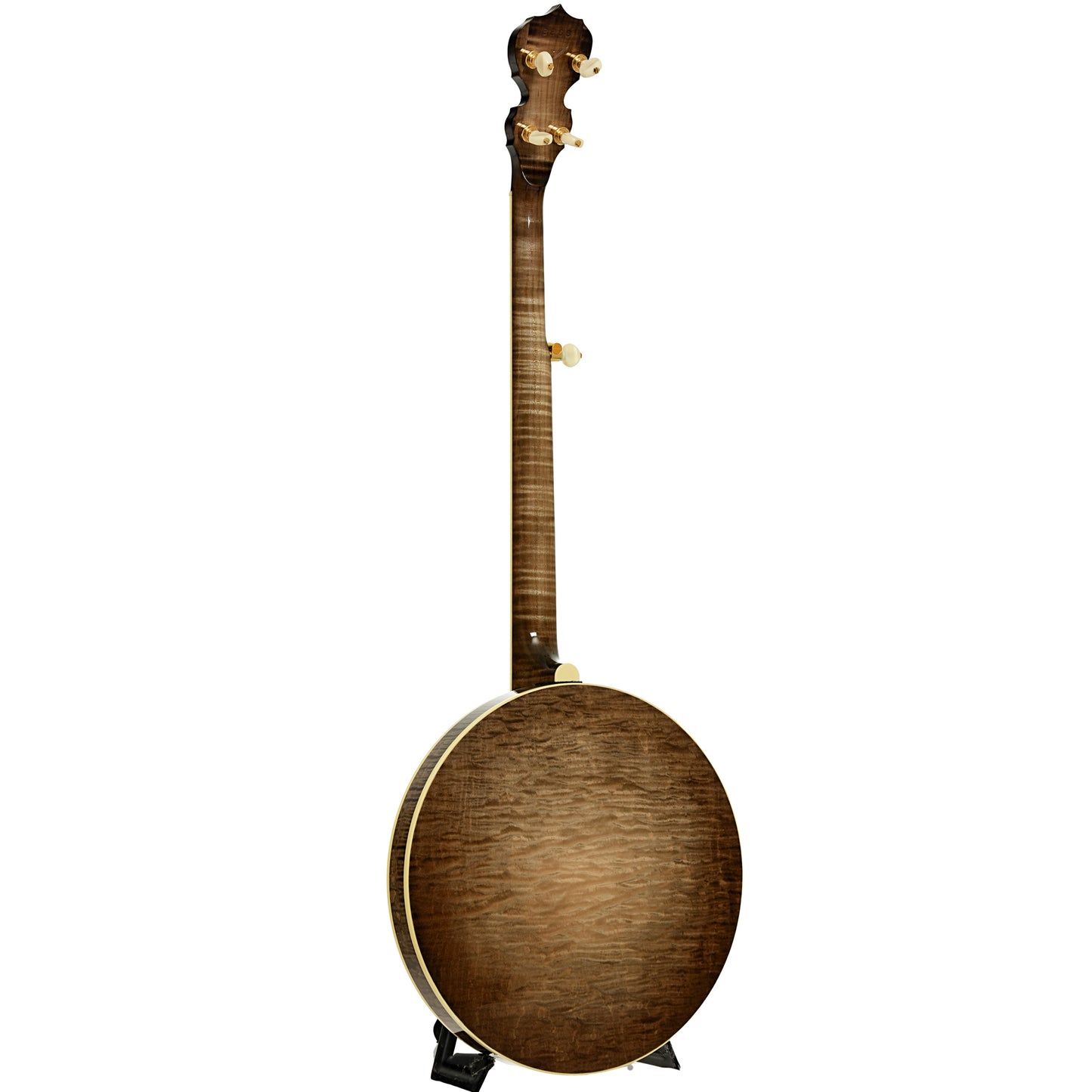 Full back and side of Deering 50th Anniversary Limited Edition Resonator Banjo