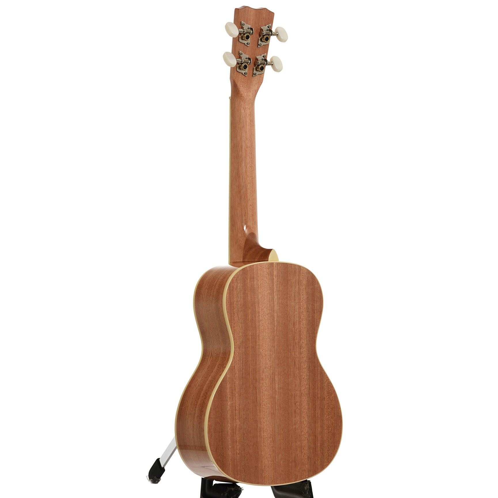 Full back and side of Cordoba 15C Concert Ukulele, Mallorcan Pearl