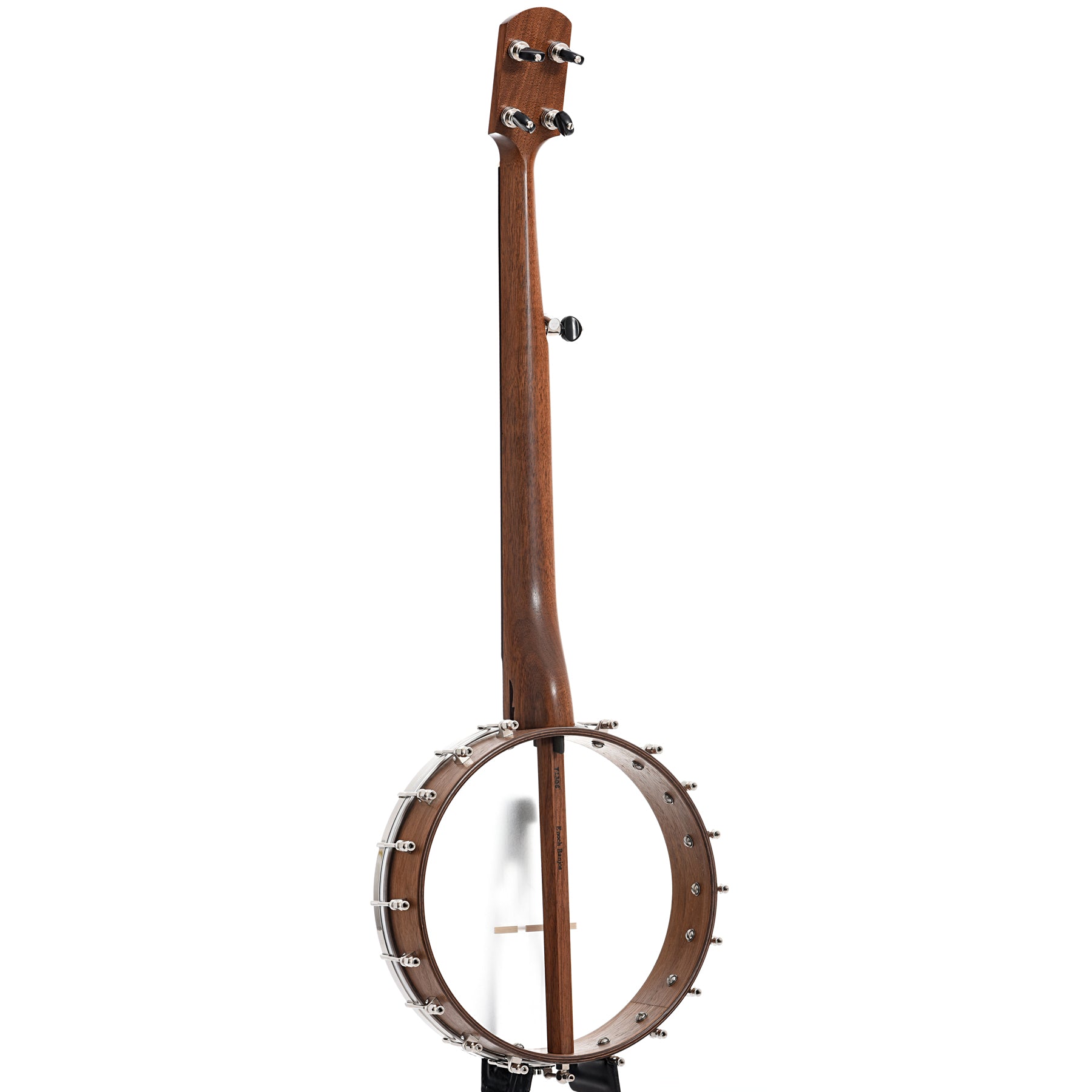 Full back and side of Kevin Enoch 11" Tradesman, Walnut Neck & Rim