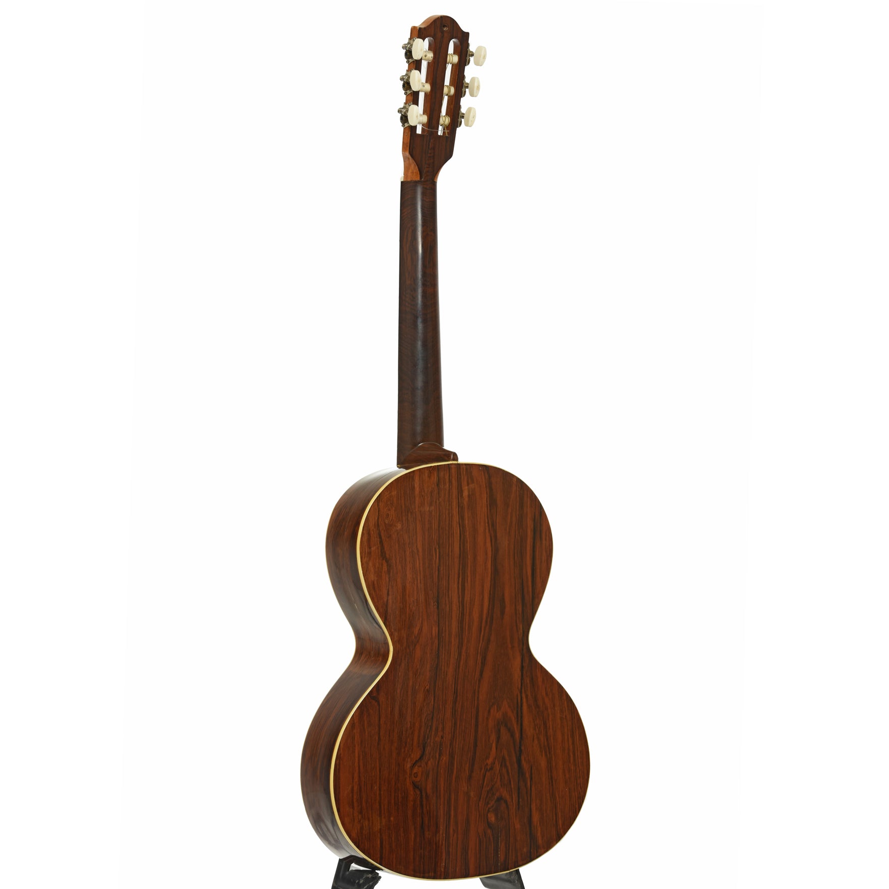 Full back and sie of French LaCote-Style Romantic Guitar