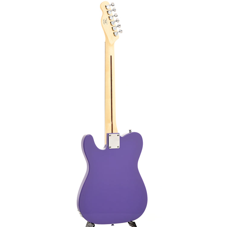 Full back and side of Squier Sonic Esquire H, Ultraviolet
