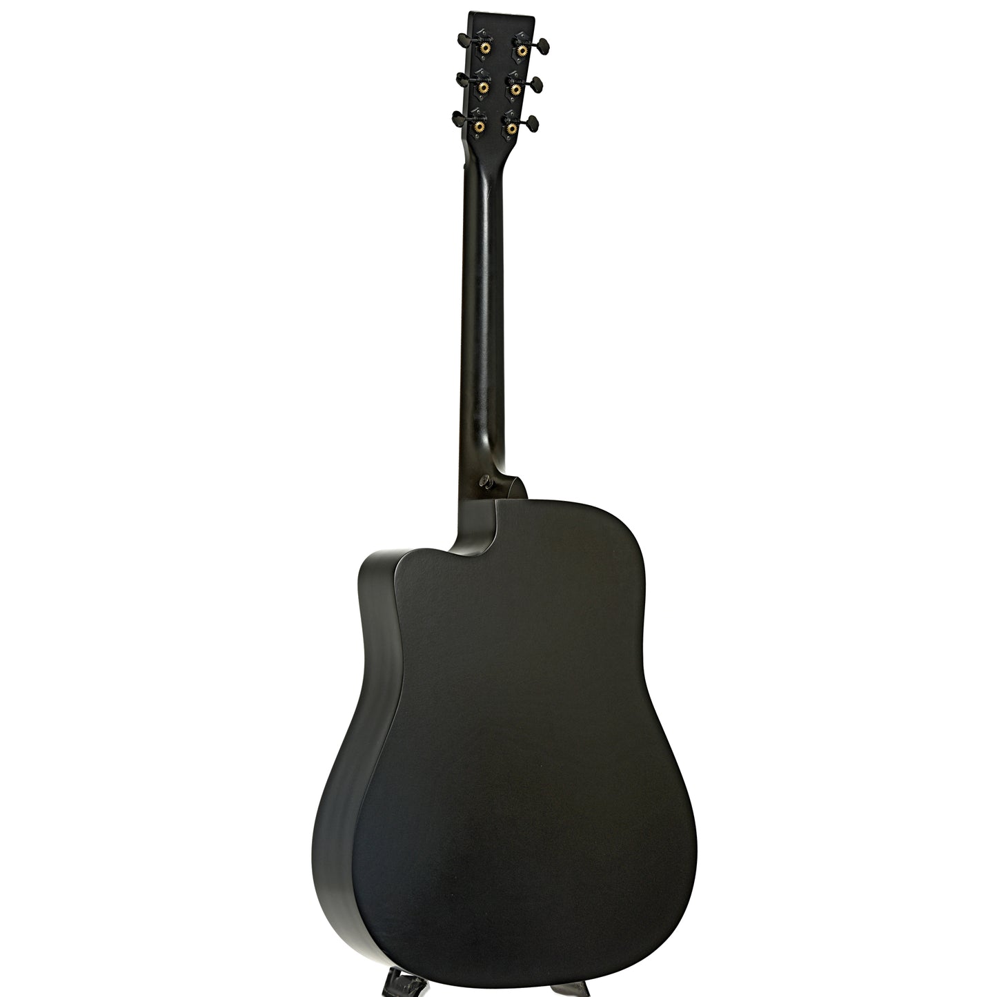Full back and side of Martin DC-10E Modern Black Guitar