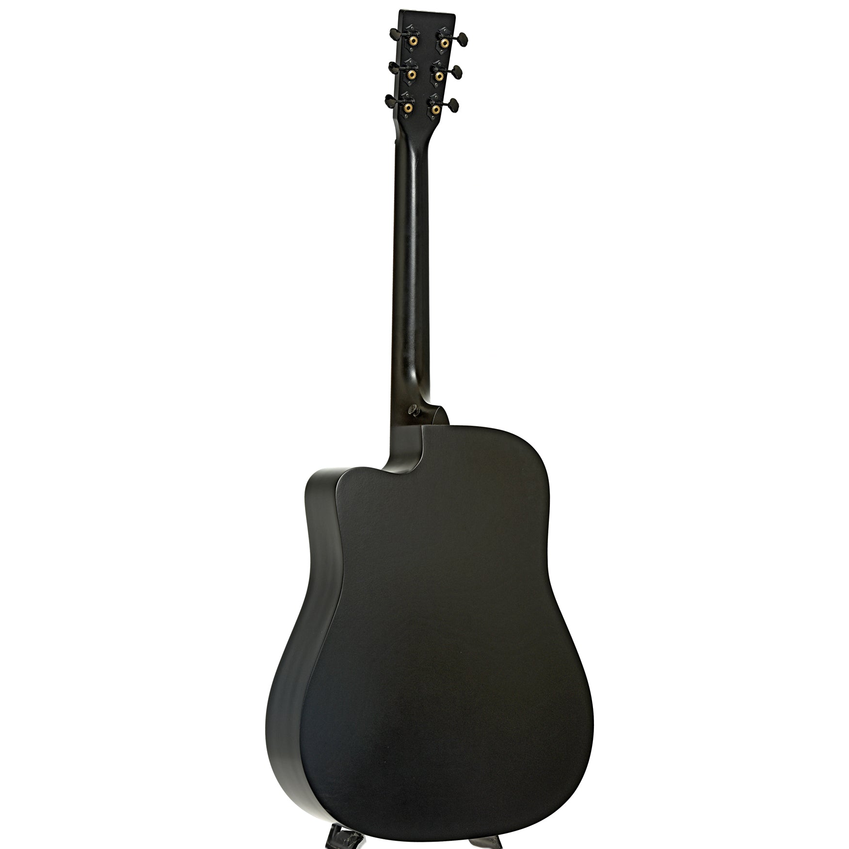 Full back and side of Martin DC-10E Modern Black Guitar
