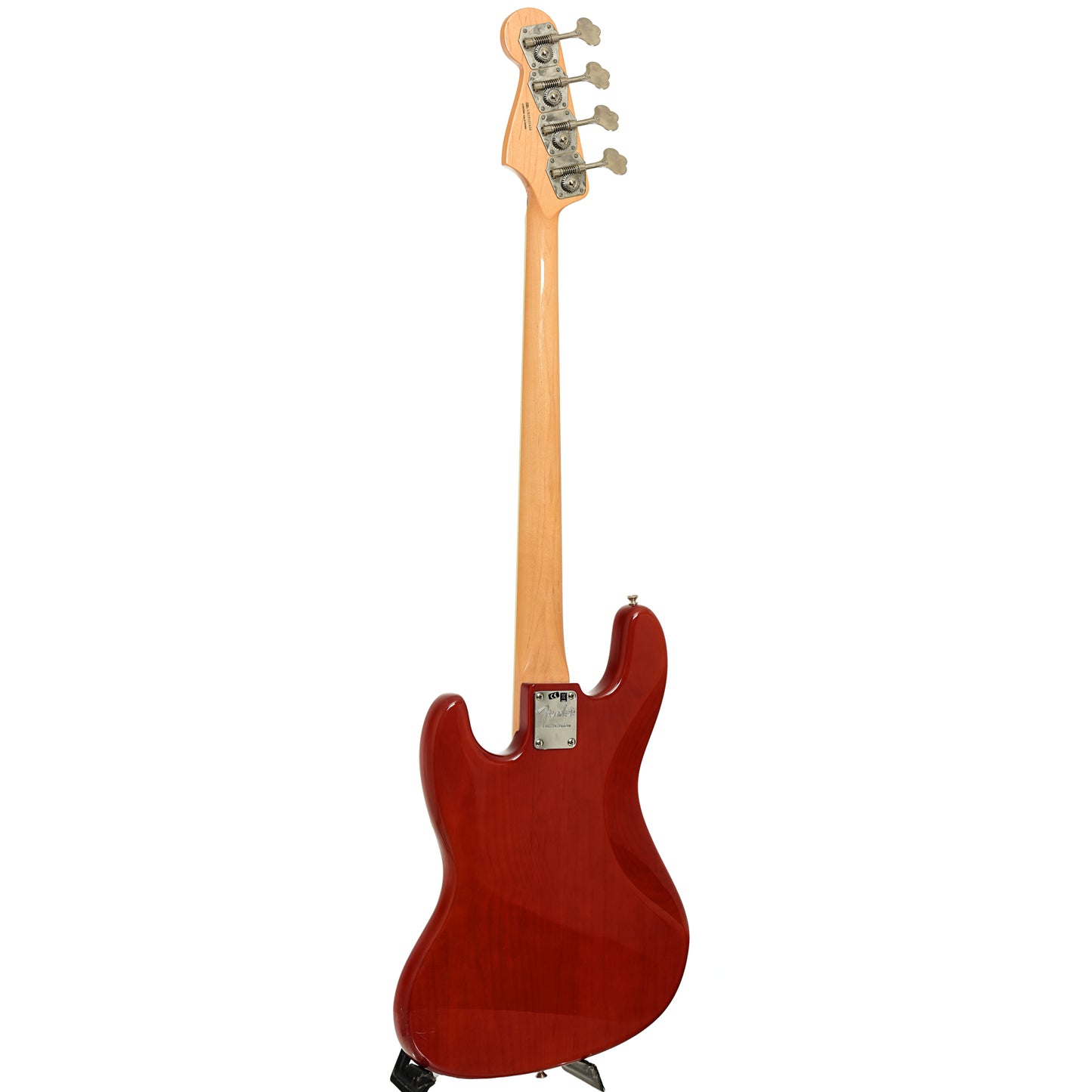 Full back and side of Fender Rarities Series Flame Ash Top American Original '60s Jazz Bass