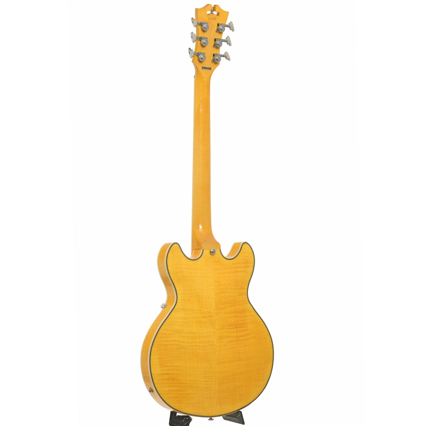 Full back and side of D'Angelico Premier Mini DC XT Hollowbody Electric Guitar 