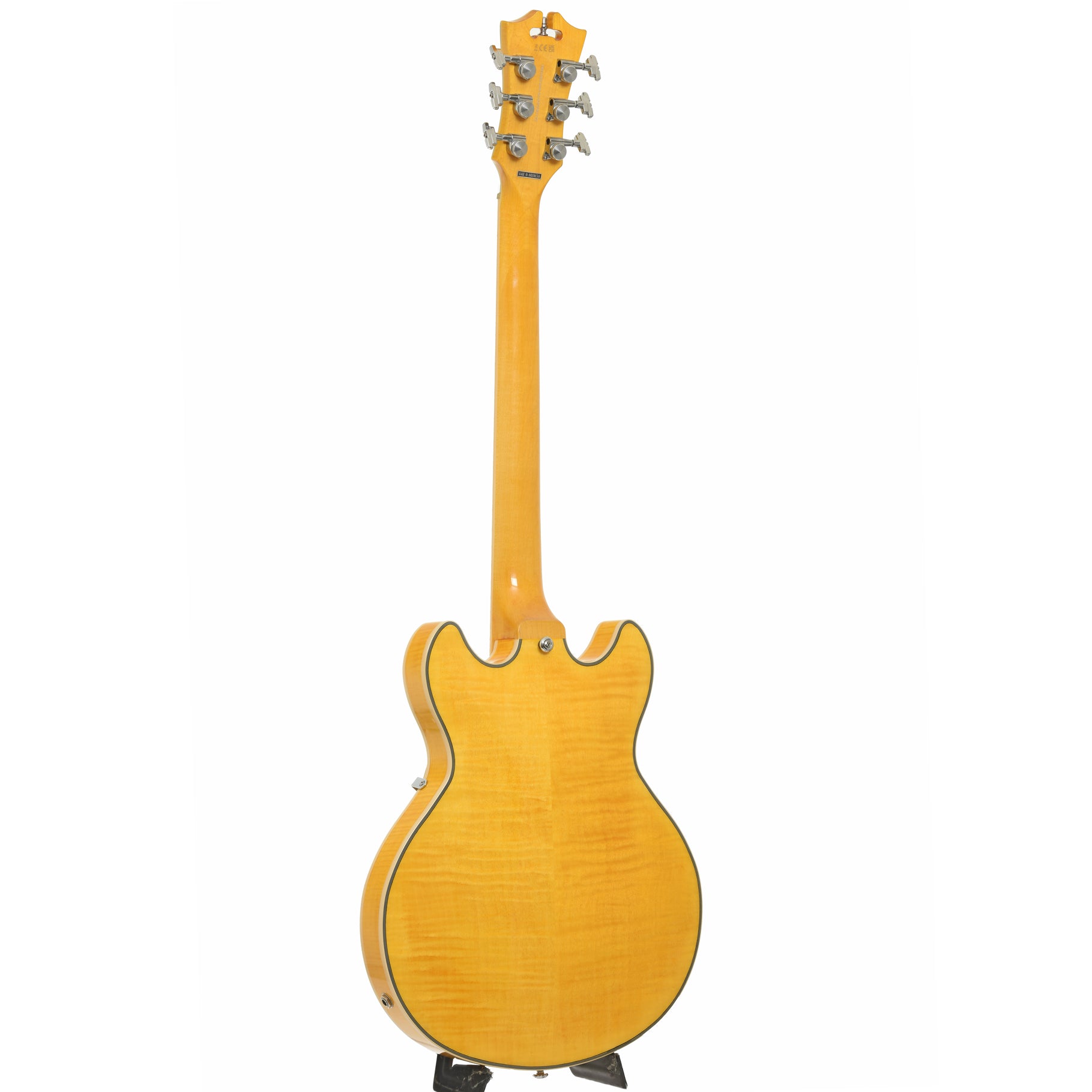 Full back and side of D'Angelico Premier Mini DC XT Hollowbody Electric Guitar 