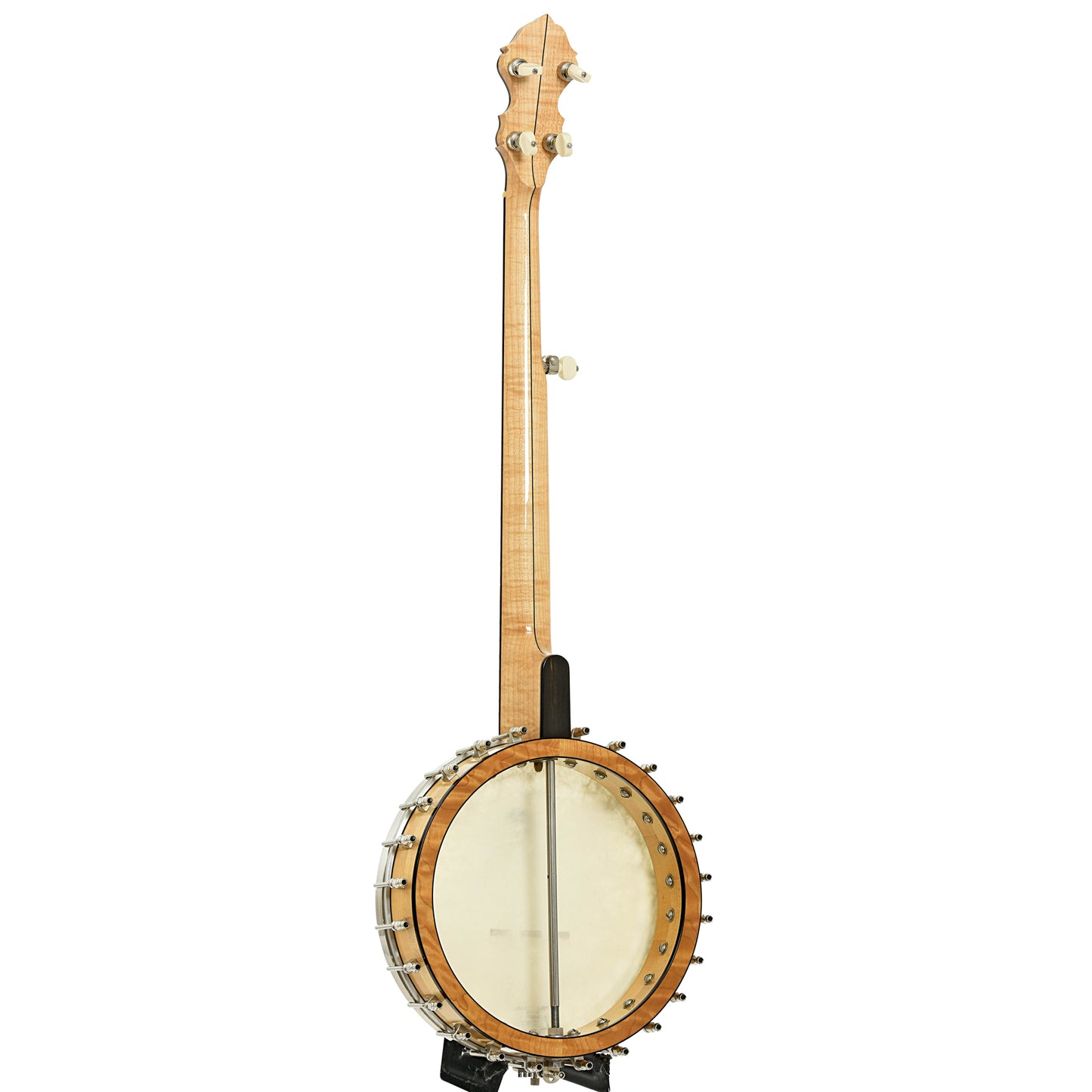 Full back and side of Wildwood Minstrel Open Back Banjo