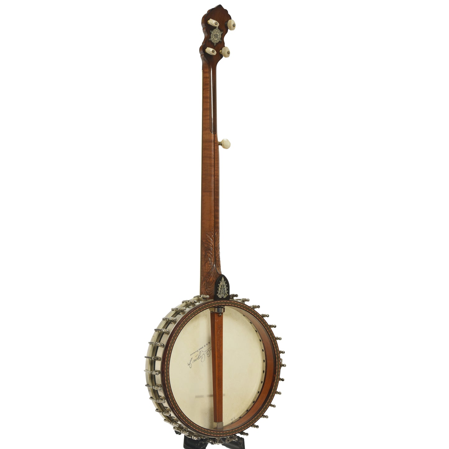 Full back and side of Vega Tubaphone No.9 Openback Banjo
