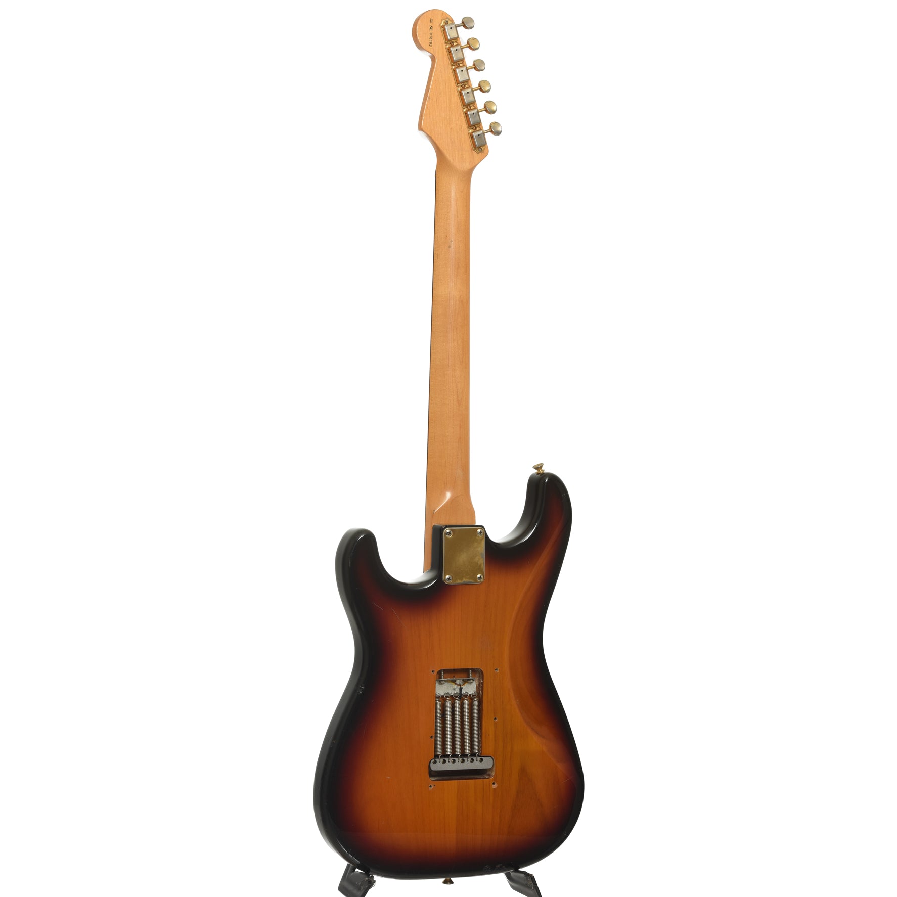 Full back and side of Fender SRV Stratocaster Electric Guitar 