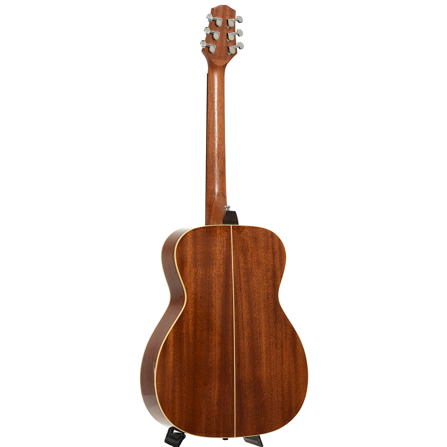 Full back and side of Voyage Air VAOM-04 Travel Acoustic Guitar 