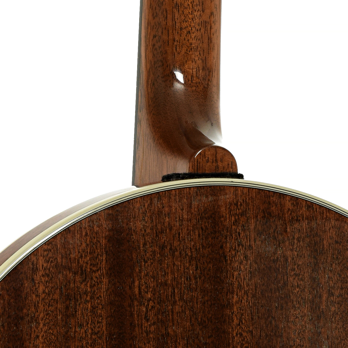 Neck joint of Deering Deluxe Resonator Banjo
