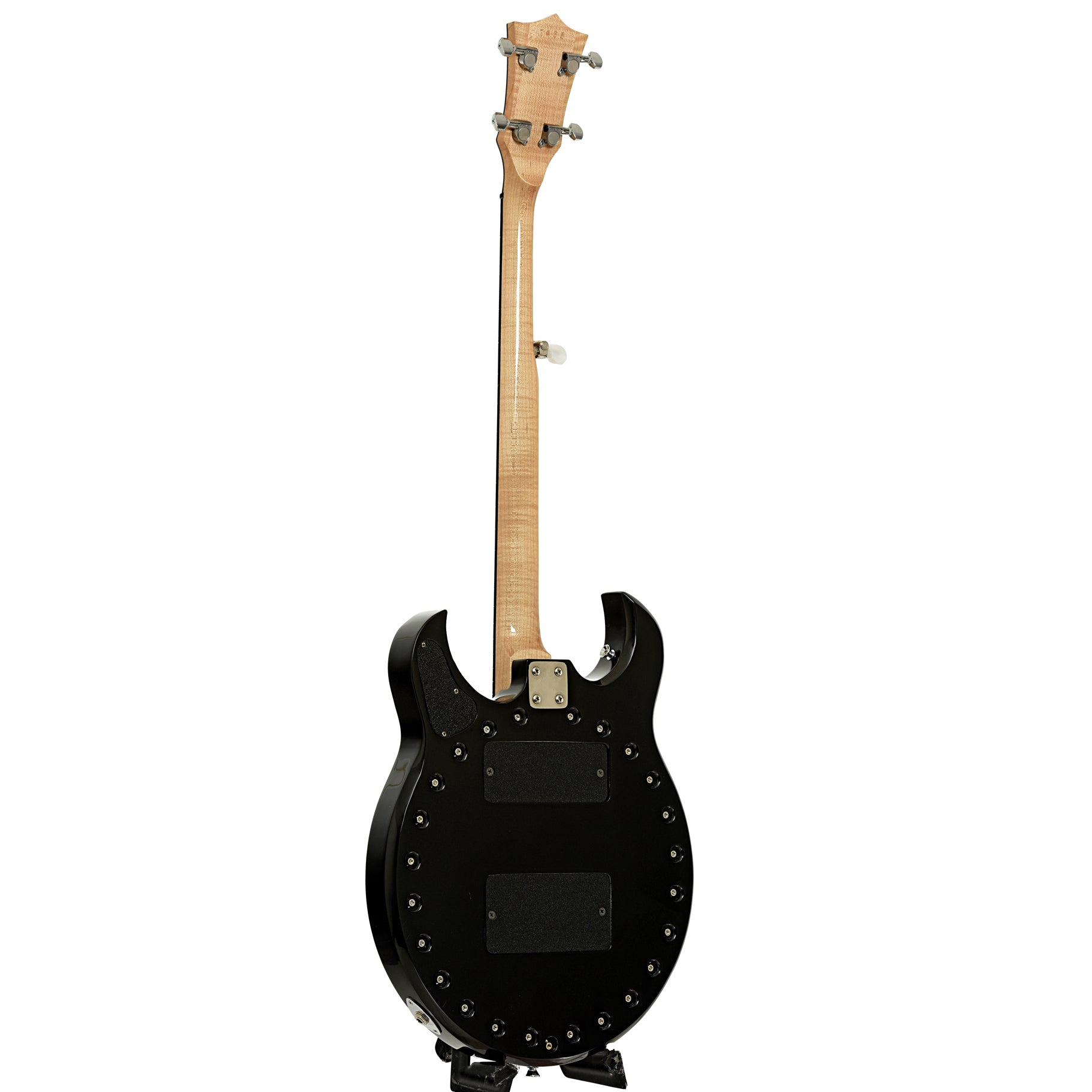Full back and side of Deering Crossfire Electric Banjo 
