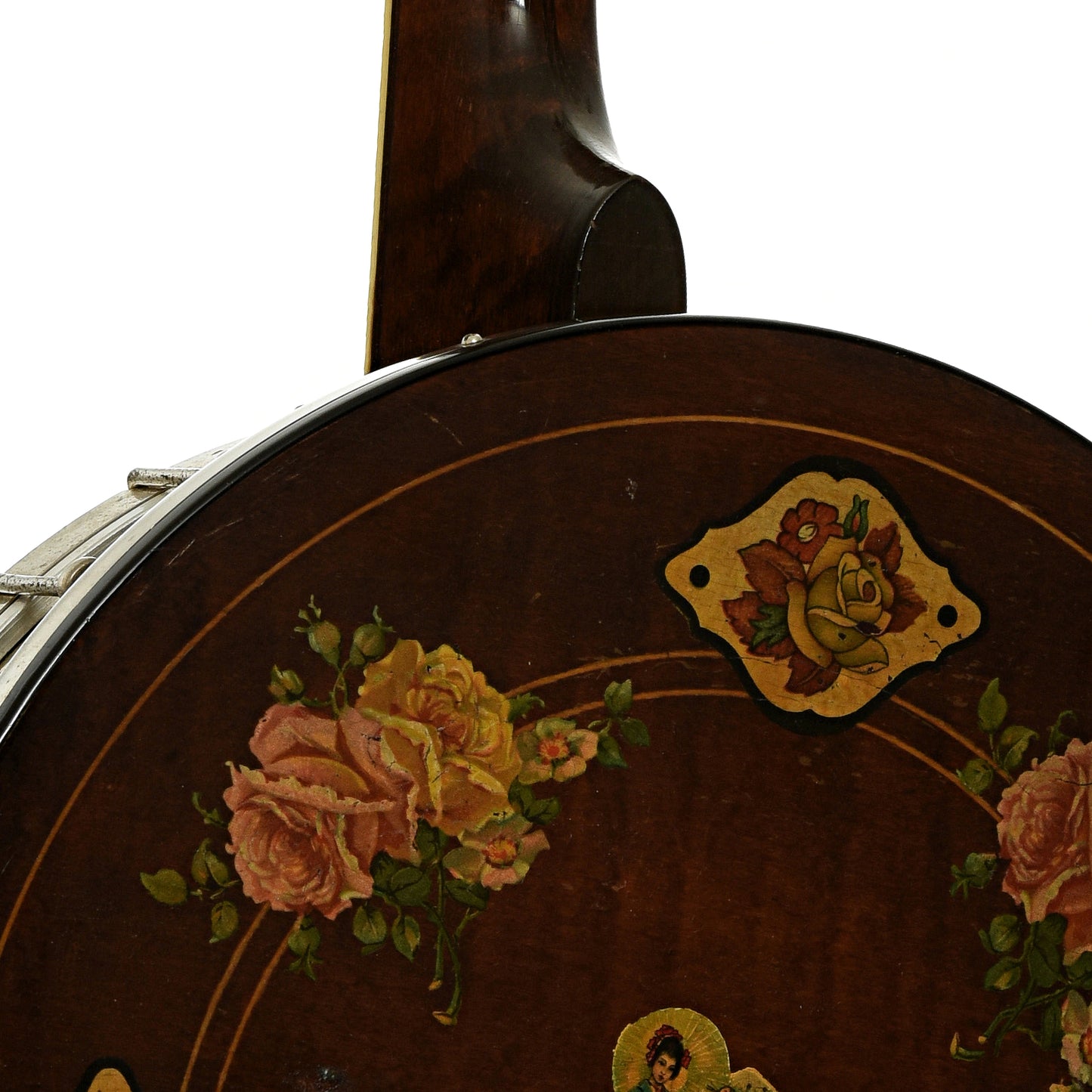 Neck joint of Bacon & Day Silver Bell No.1 Tenor Banjo 