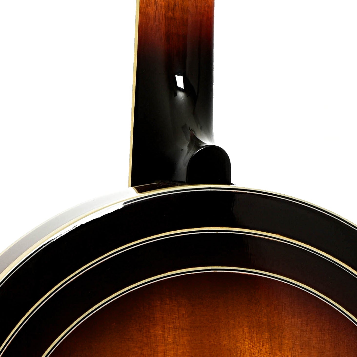 Neck joint of Gold Tone OB-2 Joe Mullins Bowtie Banjo