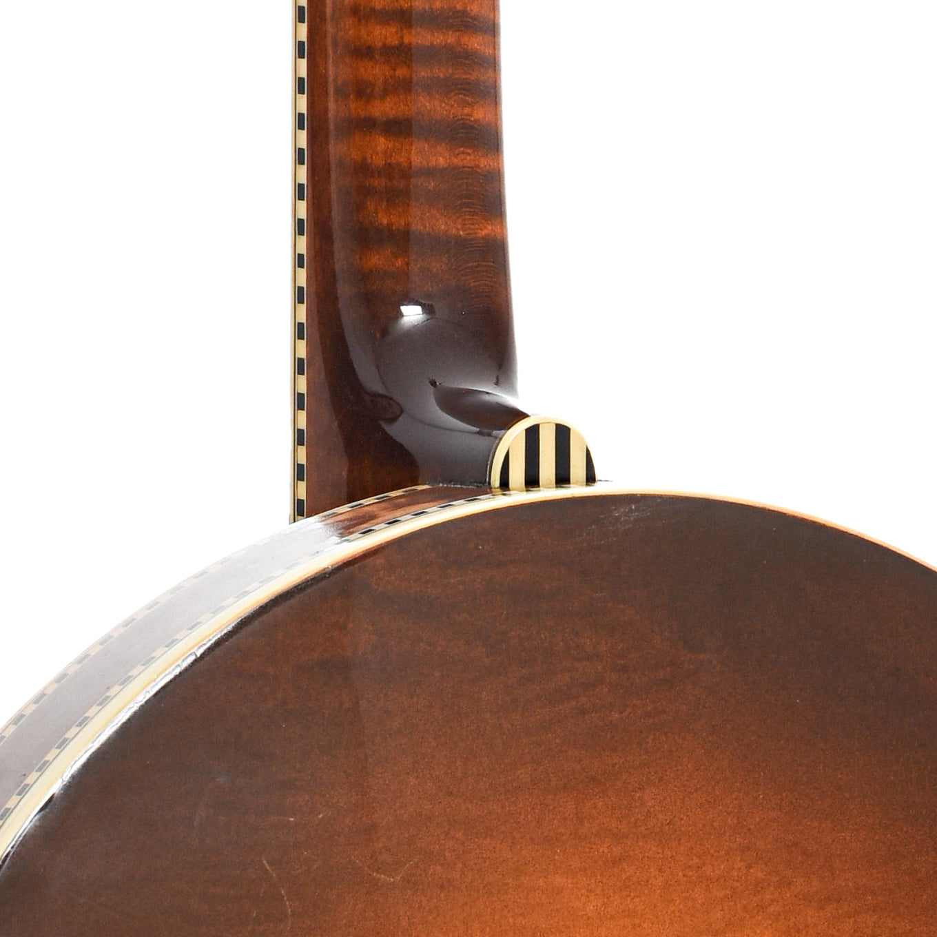 Heel of Gibson TB-6 Checkerboard Conversion Resonator Banjo (1928)