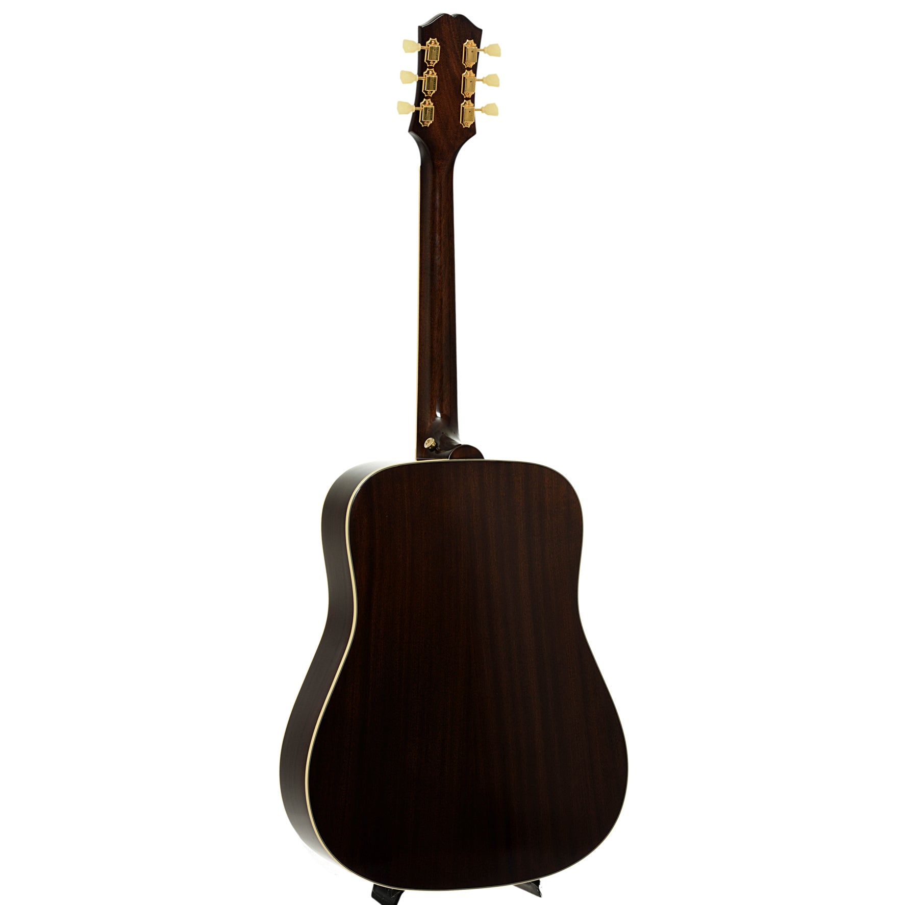 Full back and side of Epiphone Hummingbird Acoustic Guitar