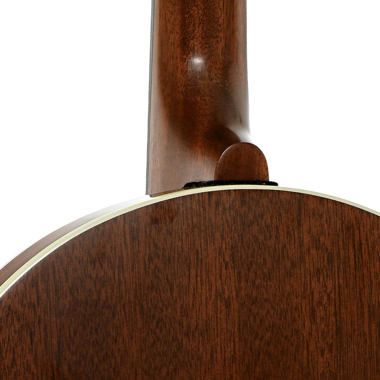 Neck joint of Deering Sierra Mahogany Resonator Banjo