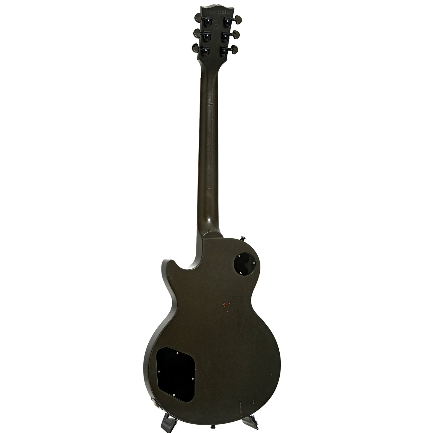 Full back and side of Gibson Government Series Les Paul Gunmetal Grey Electric Guitar