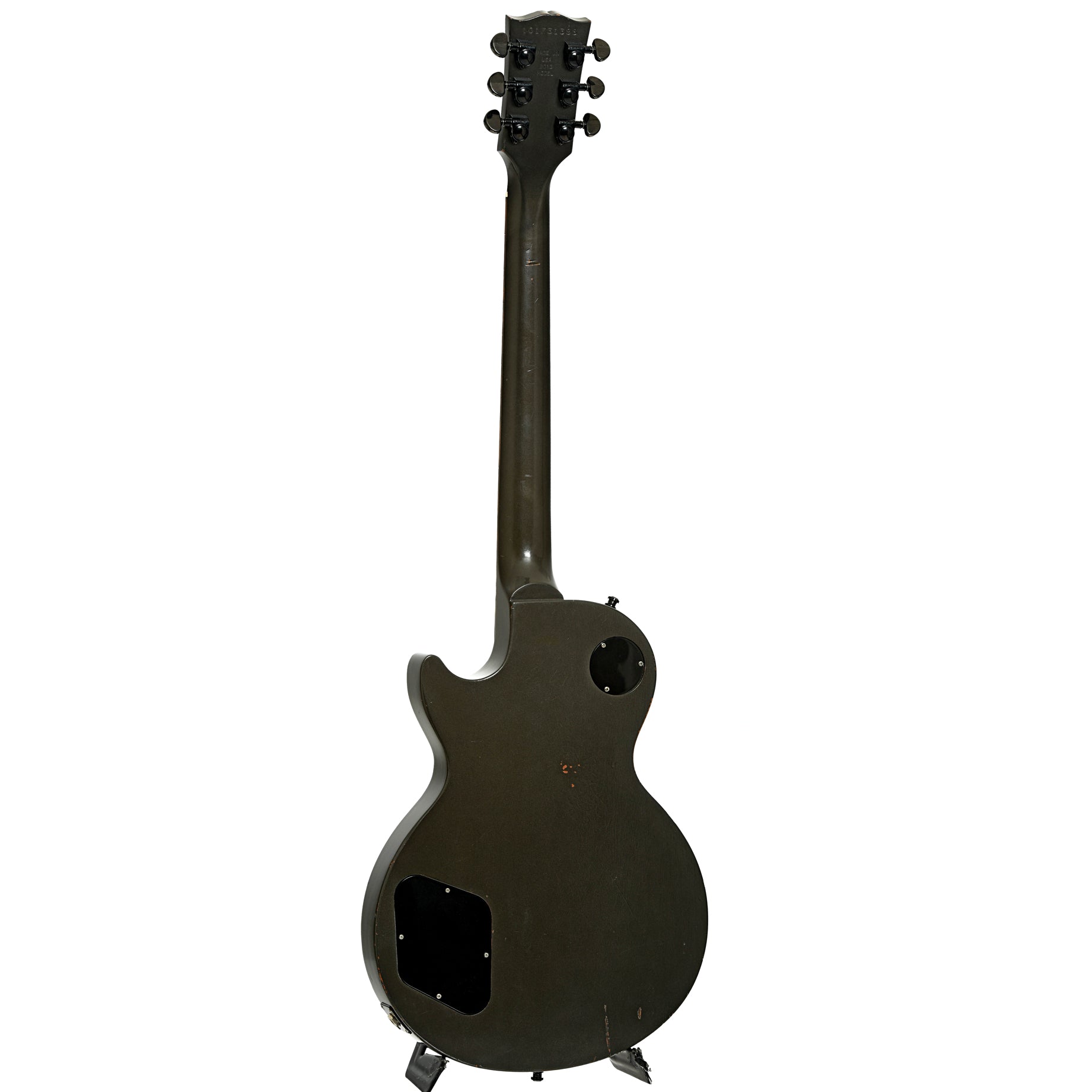 Full back and side of Gibson Government Series Les Paul Gunmetal Grey Electric Guitar