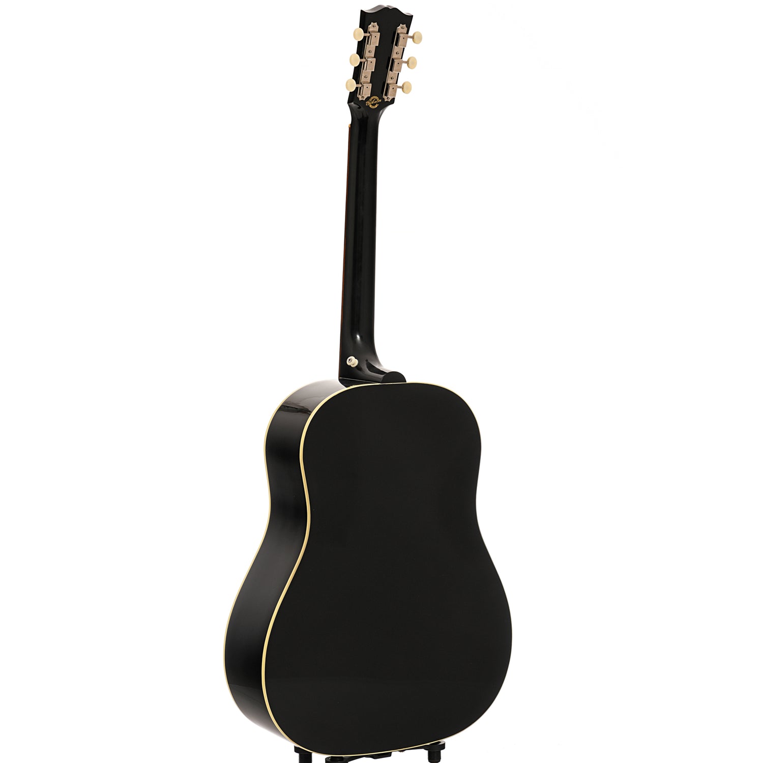 Full back and side of Gibson J-45 ADJ Ebony Acoustic 