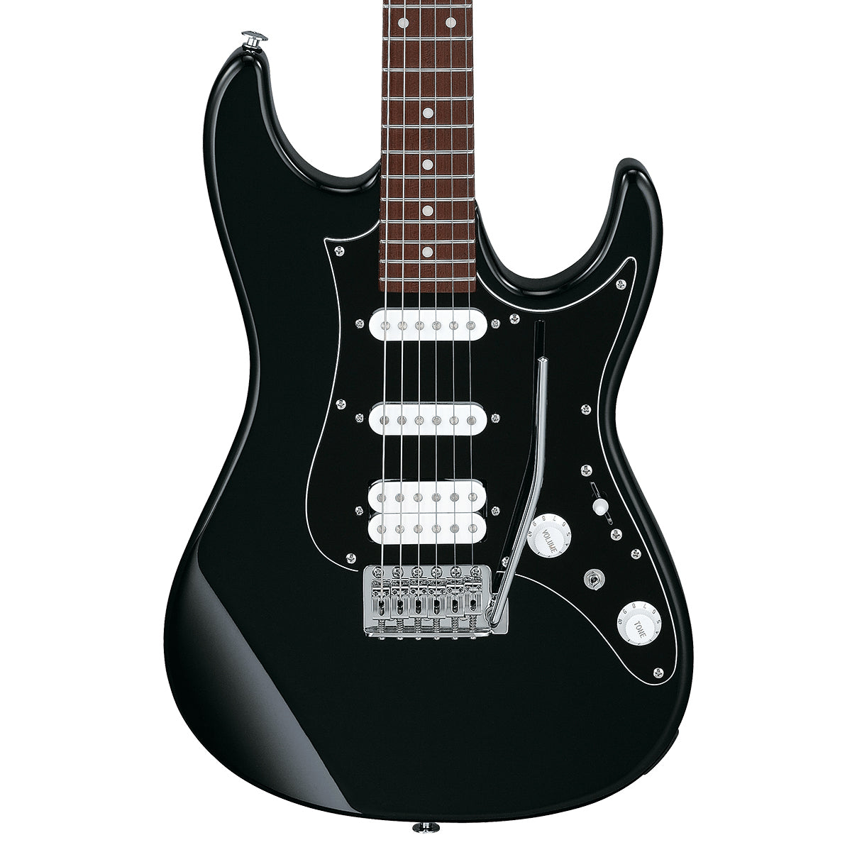 Front of Ibanez AZES40B Electric Guitar, Black