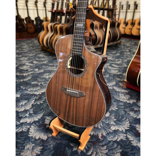 Showroom photo of Breedlove Legacy Concert CE Redwood EI Rosewood Acoustic-Electric Guitar with Case