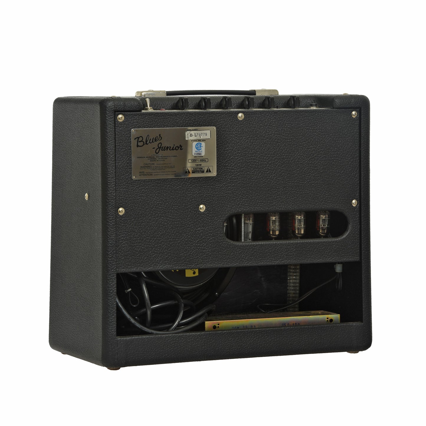 Back and side of Fender Blues Jr Combo Amp