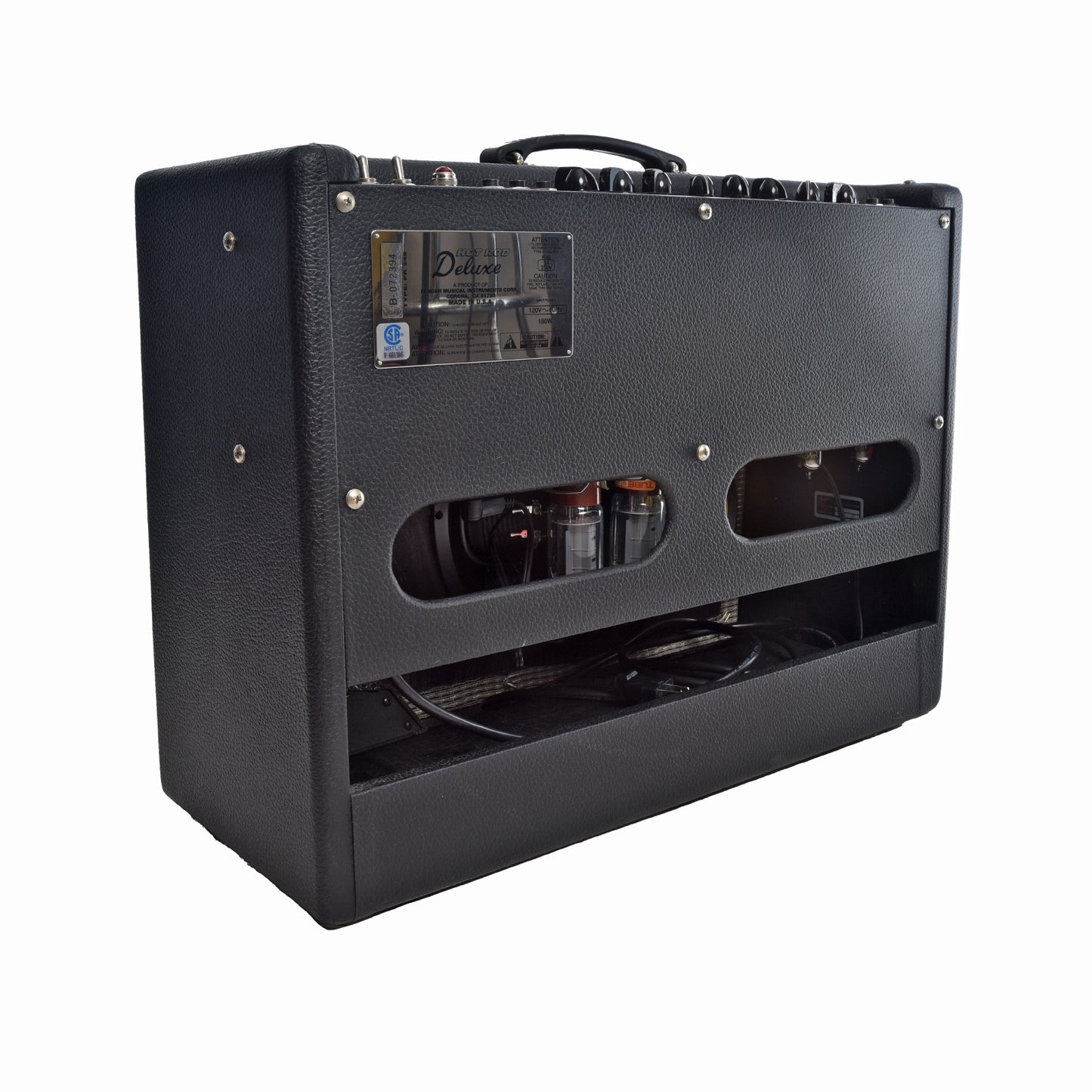 Back and side of Fender Hot Rod Deluxe Combo Amp