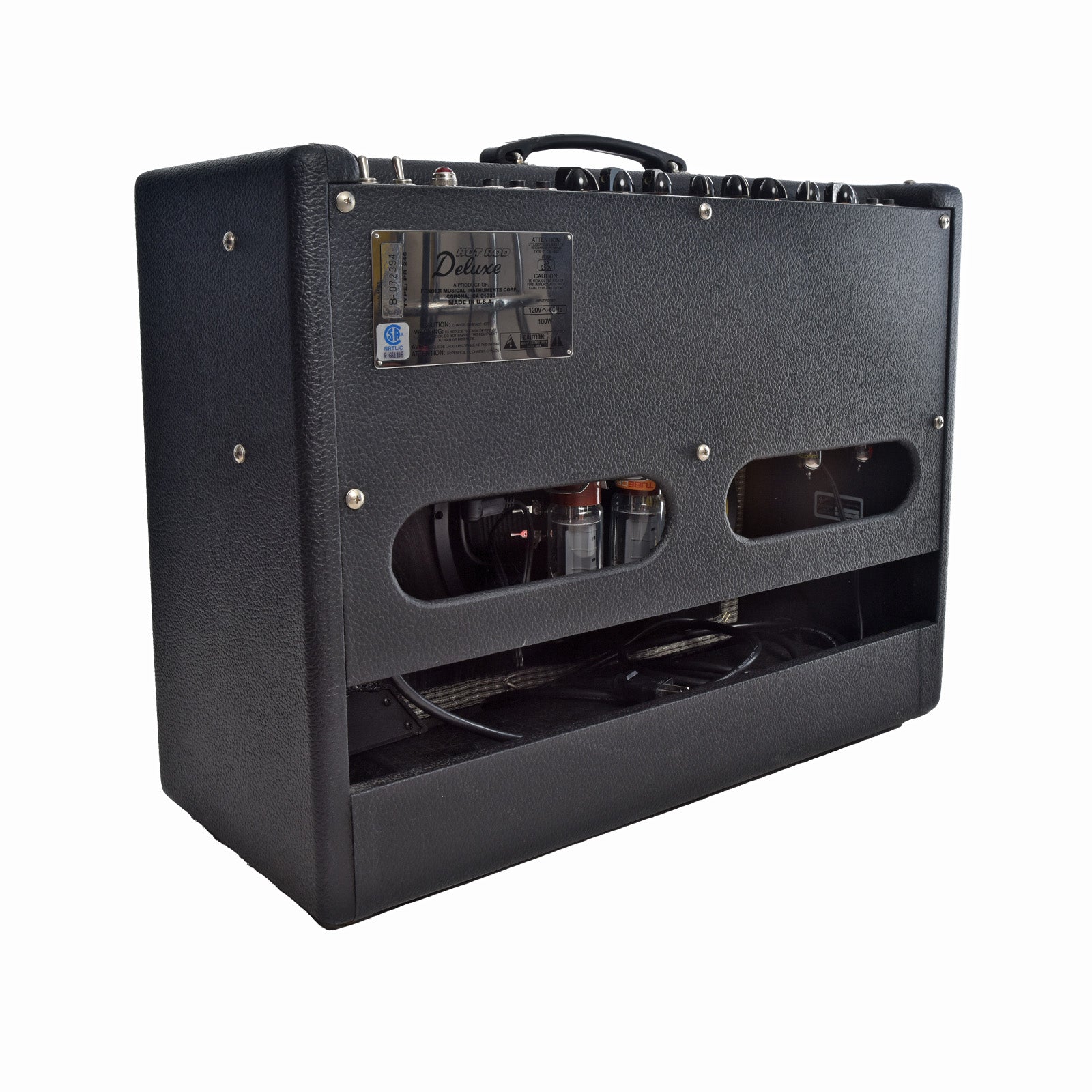 Back and side of Fender Hot Rod Deluxe Combo Amp