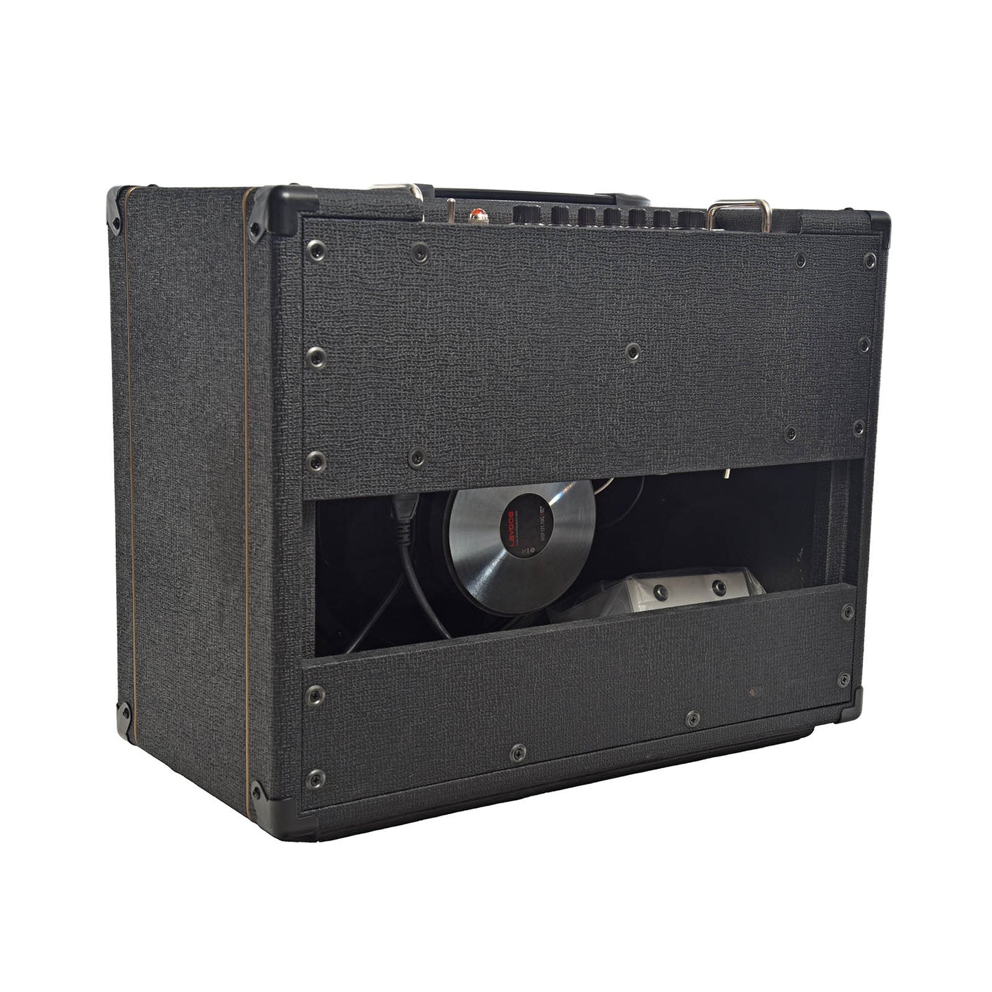 Back and side of Orange Tremlord 30 Combo Amp