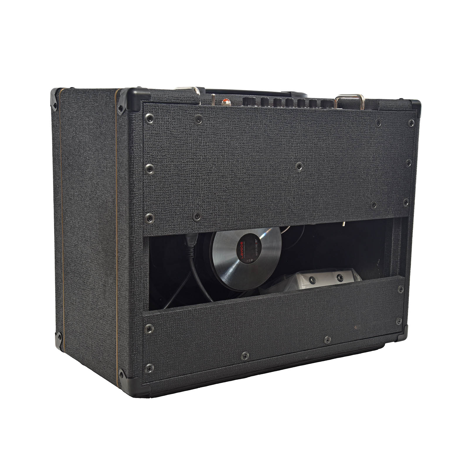 Back and side of Orange Tremlord 30 Combo Amp