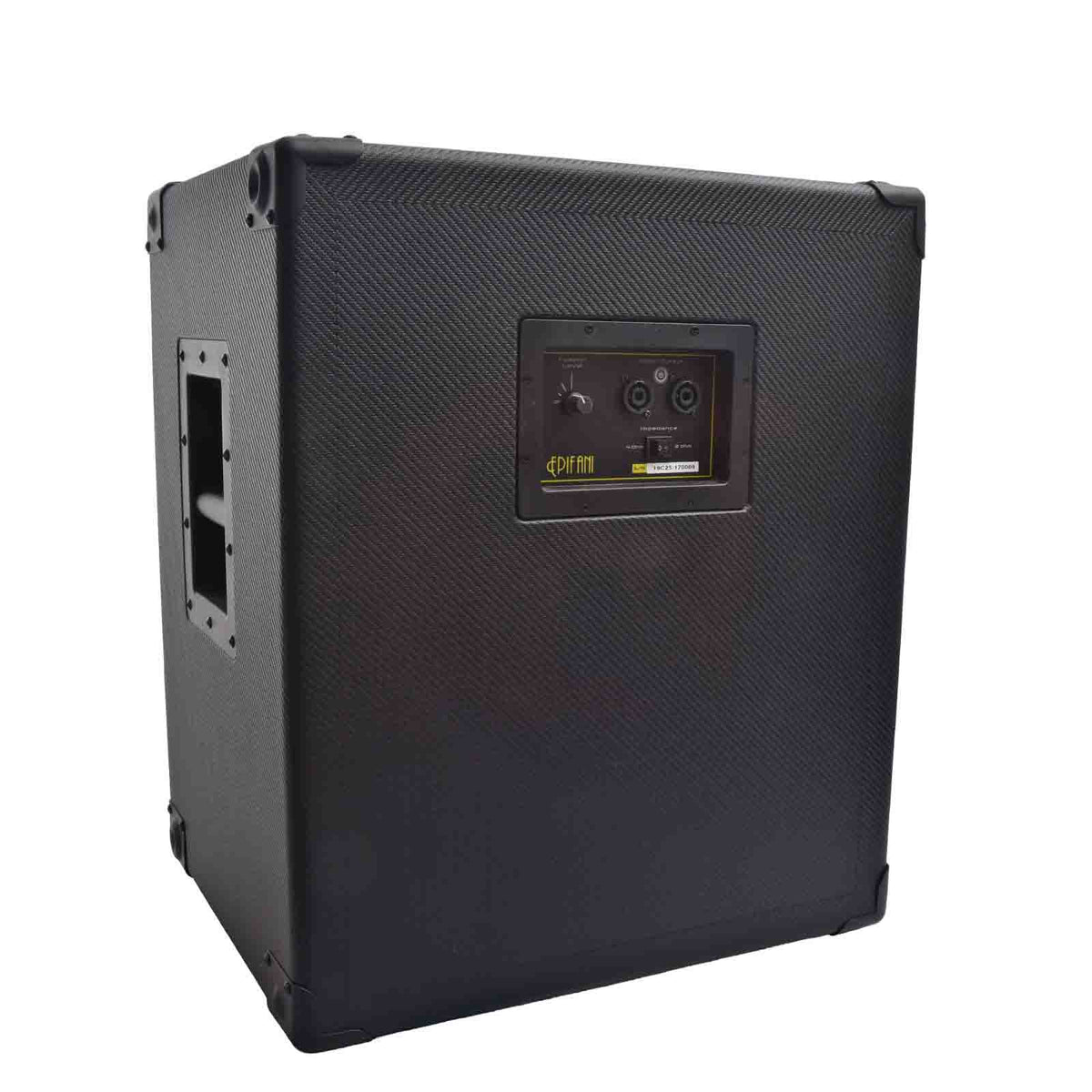 Full back and side of Epifani DIST-2 Bass Cab