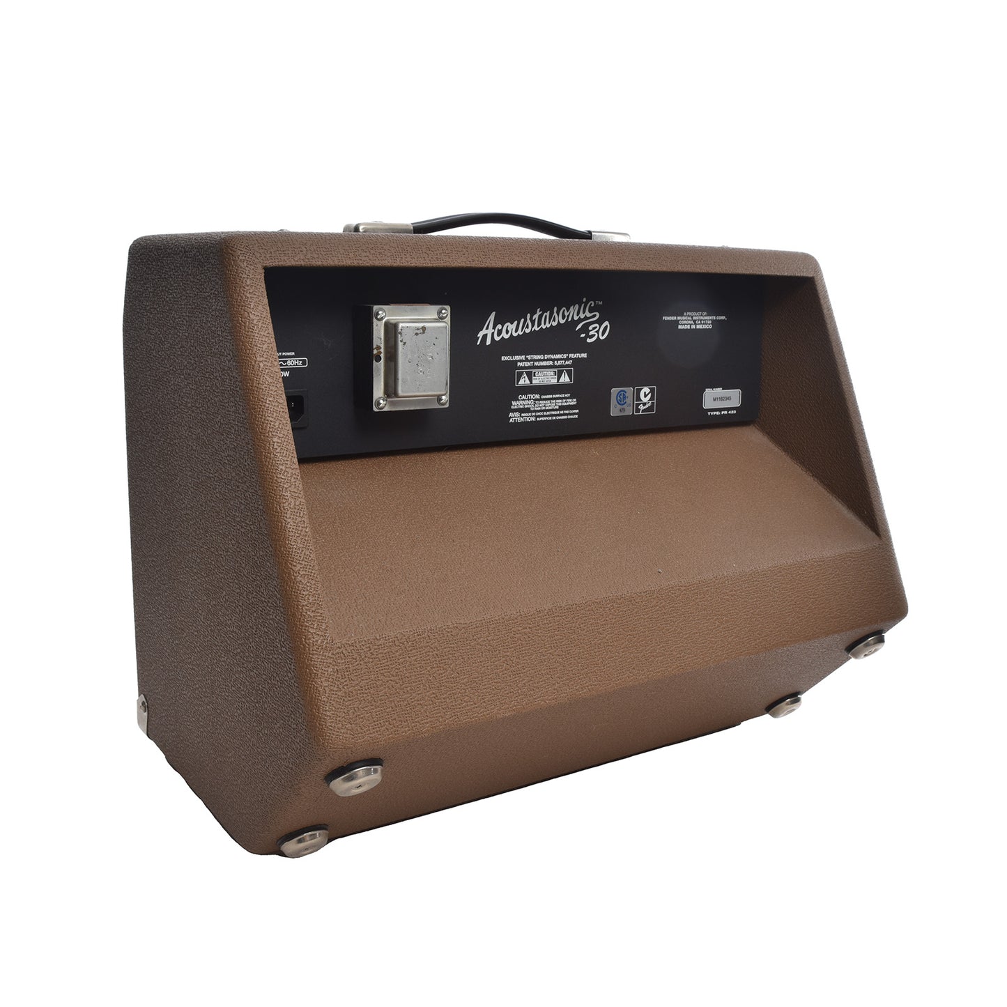 Back and side of Fender Acoustasonic 30 Combo Amp