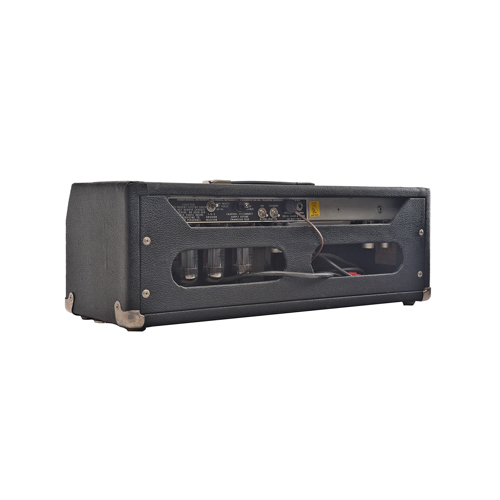 Back and side of Fender Bassman 100 Bass Head