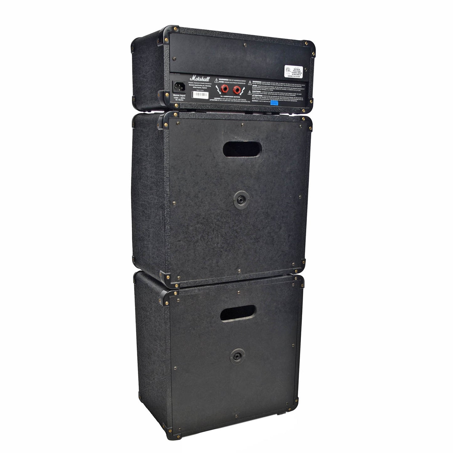 Back and side of Marshall MG15MSII Mini Stack