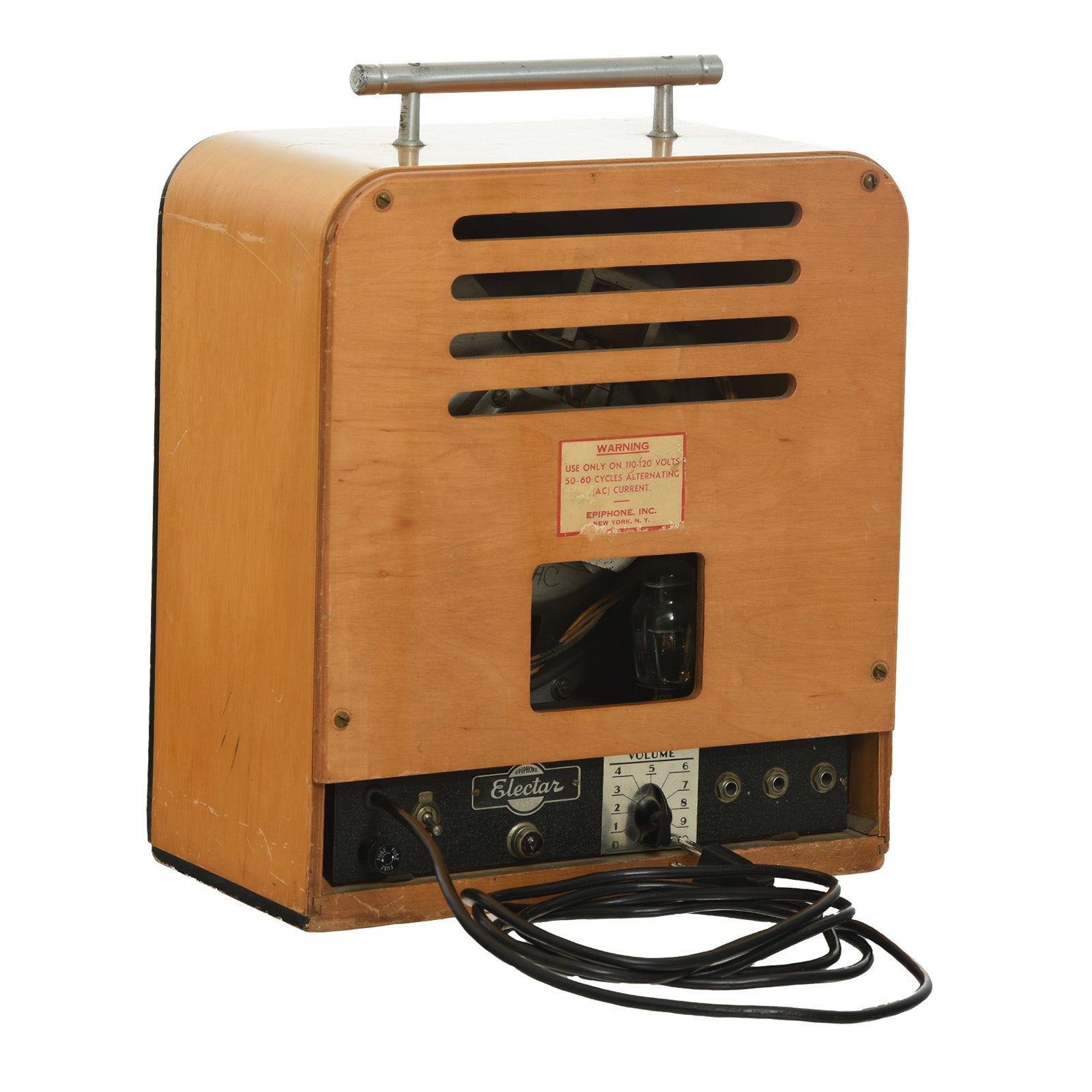 Back and side of Epiphone Electar Combo Amp 