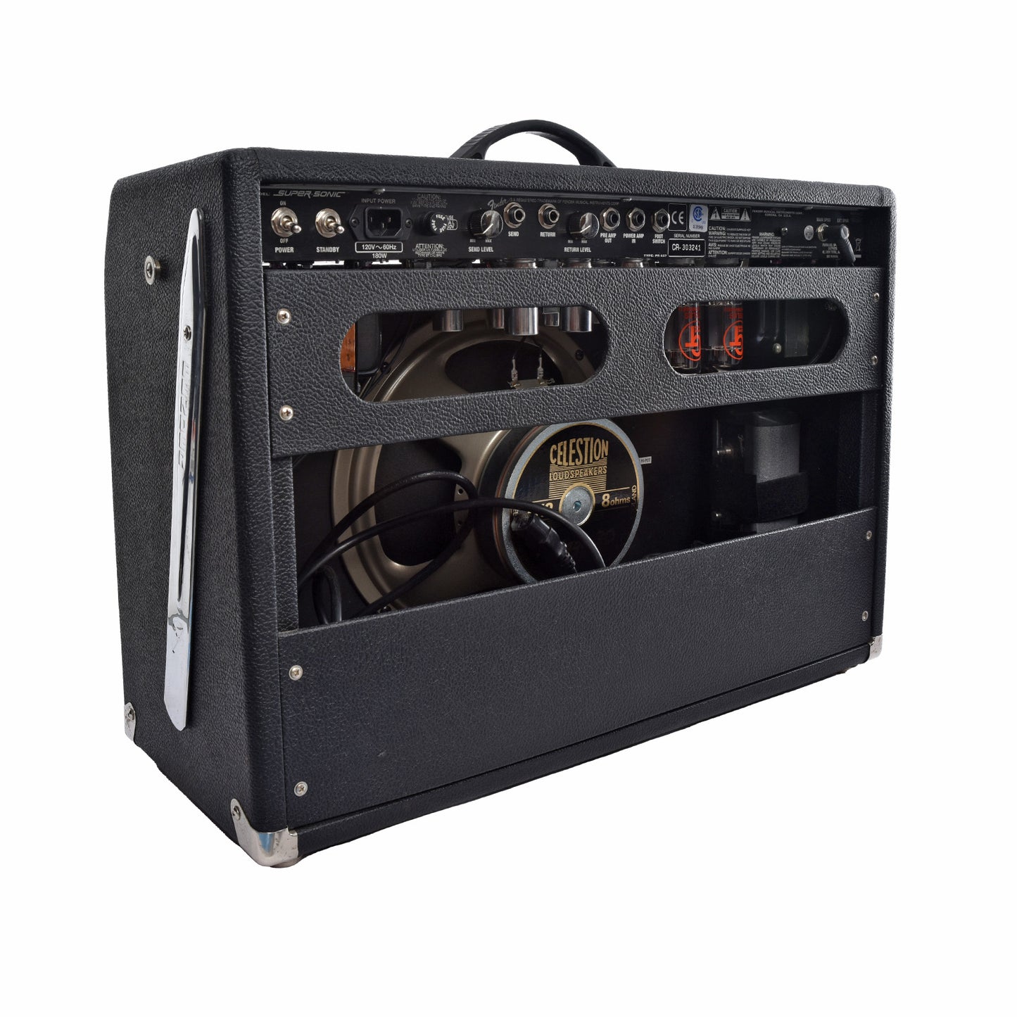 Back and side of Fender Super Sonic 60 112 Combo Amplifier