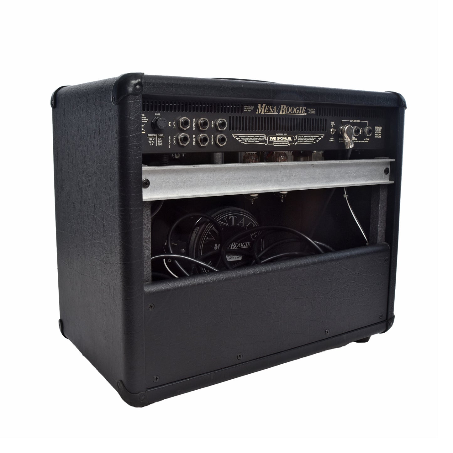 Back and side of Mesa Boogie Express 5:25 110 Combo Amp