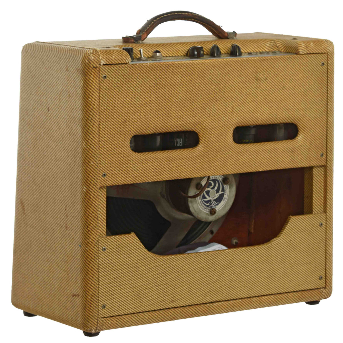 Back and side of Fender Deluxe Combo Amp (1953)