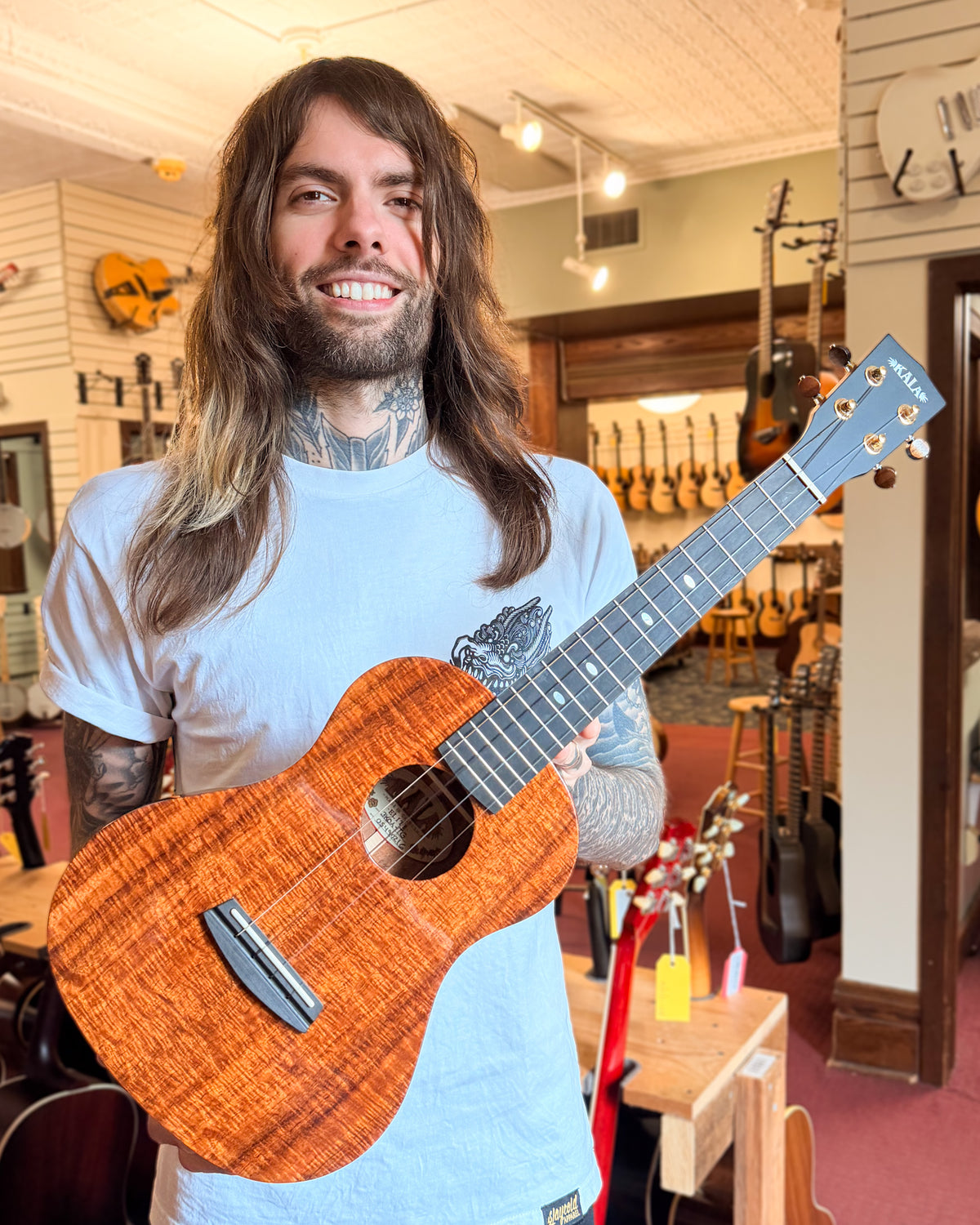 Showroom photo of Kala 3KOA-TG Elite Koa Tenor Ukulele (2016)