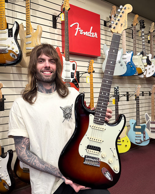 Showroom photo of Fender American Professional Series Stratocaster HSS Electric Guitar (2019)