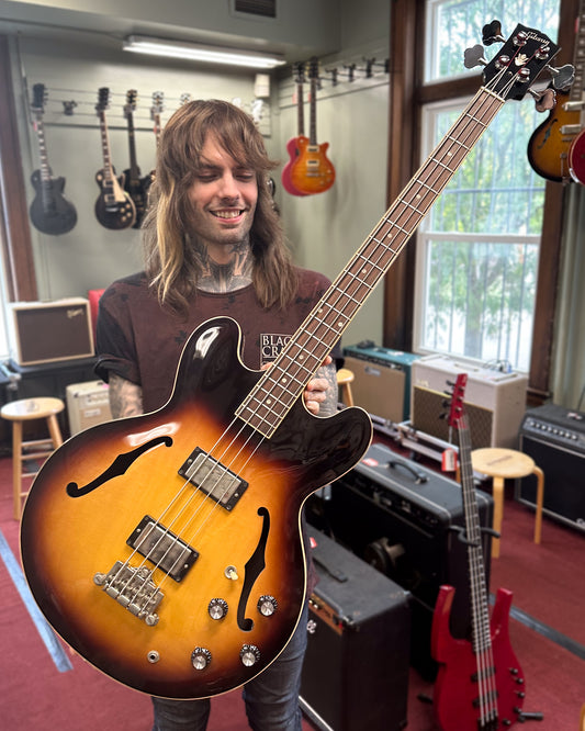 Showroom photo of Gibson ES-335 Hollowbody Bass Guitar (2013)