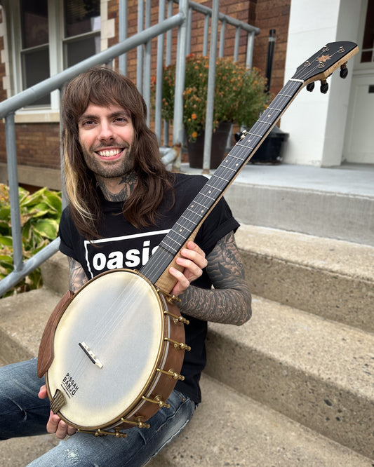 Showroom photo of Pisgah Banjo Co. Rambler Dobson Custom 11" Open-Back Banjo (2024)
